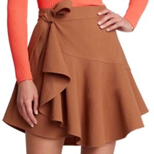 ALC Adelaide Linen Ruffled Wrap Skirt